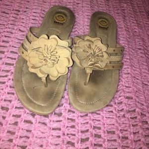 Cute beige sandals
